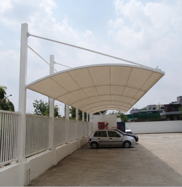 Manesar Car Parking tensile structure, Ekra Decor &mdash; photograph 2